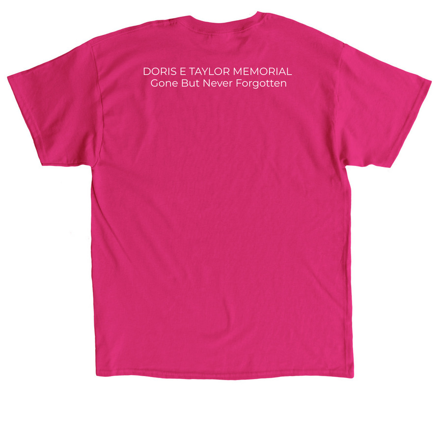 DORIS E TAYLOR MEMORIAL SCHOLARSHIP-FUN RUN, a Heliconia Classic Unisex Tee (back-view)