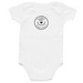 Original Happy Pet Onesie, a White Infant Onesie (back-view)