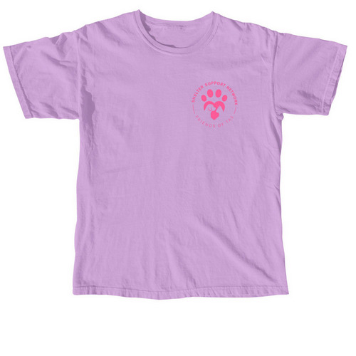 SSN/ FoTAS Logo, a Neon Violet Comfort Colors Unisex Tee
