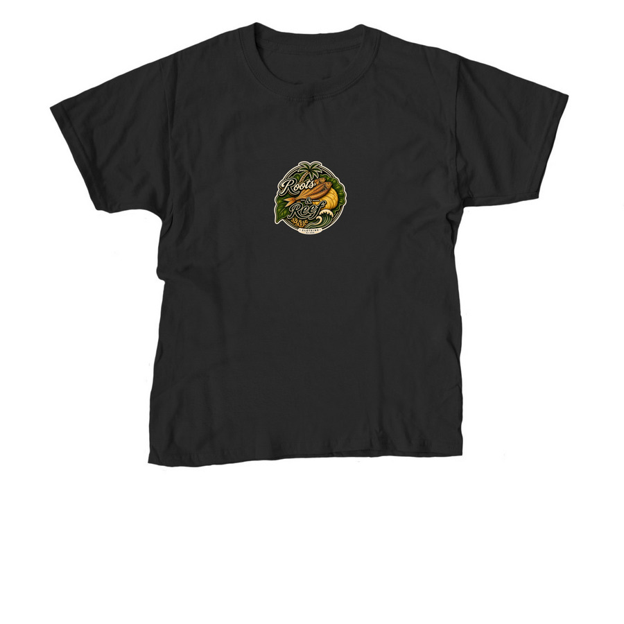 Fish & kon, a Black Youth Unisex Tee