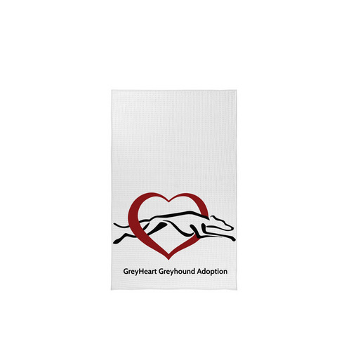 GreyHeart SWAG&nbsp;, a White Tea Towel