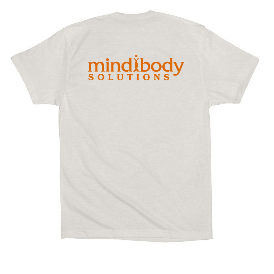 Get in the Groove, a Vintage White Premium Cotton Tee (back-view)