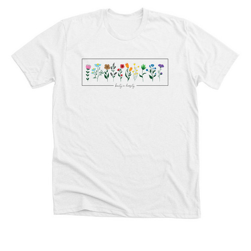Beauty in Diversity, a Solid White Blend Premium Unisex Tee