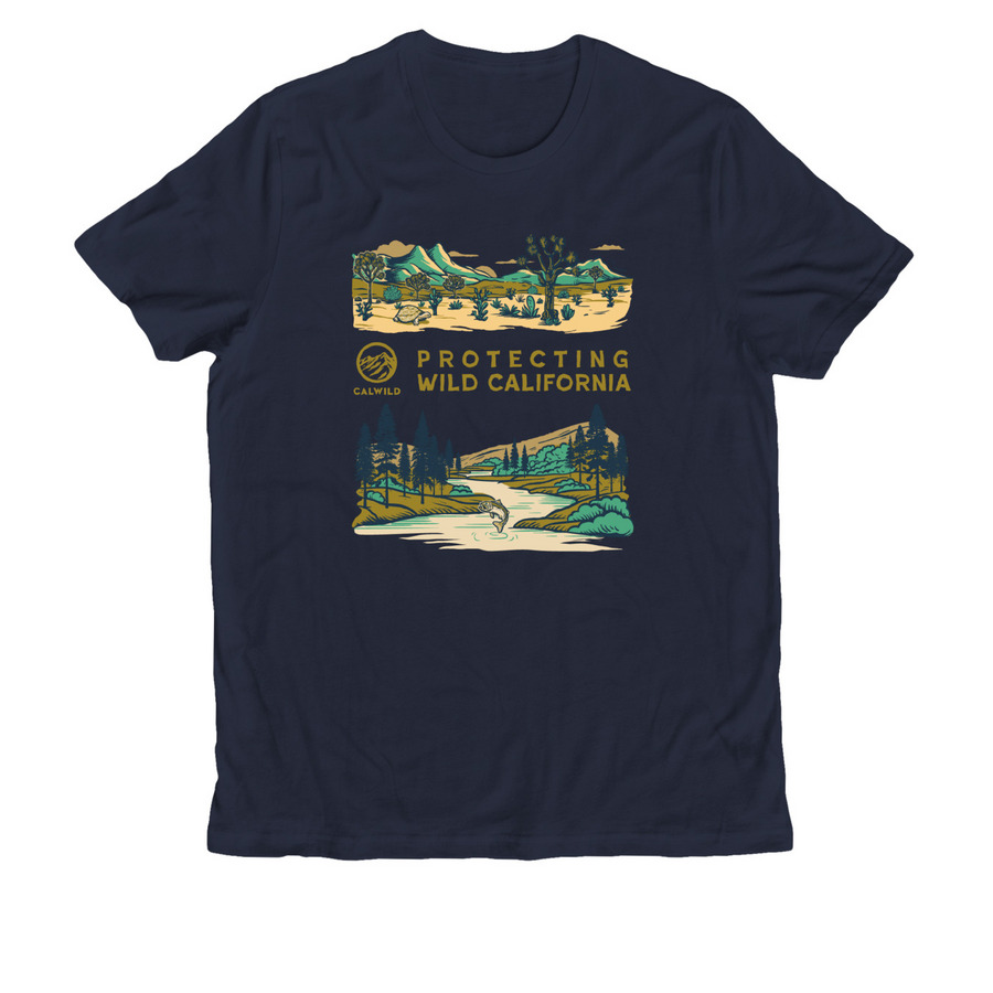 CalWild Landscape Apparel, a Night Sky Navy Allmade Organic Cotton Unisex Tee