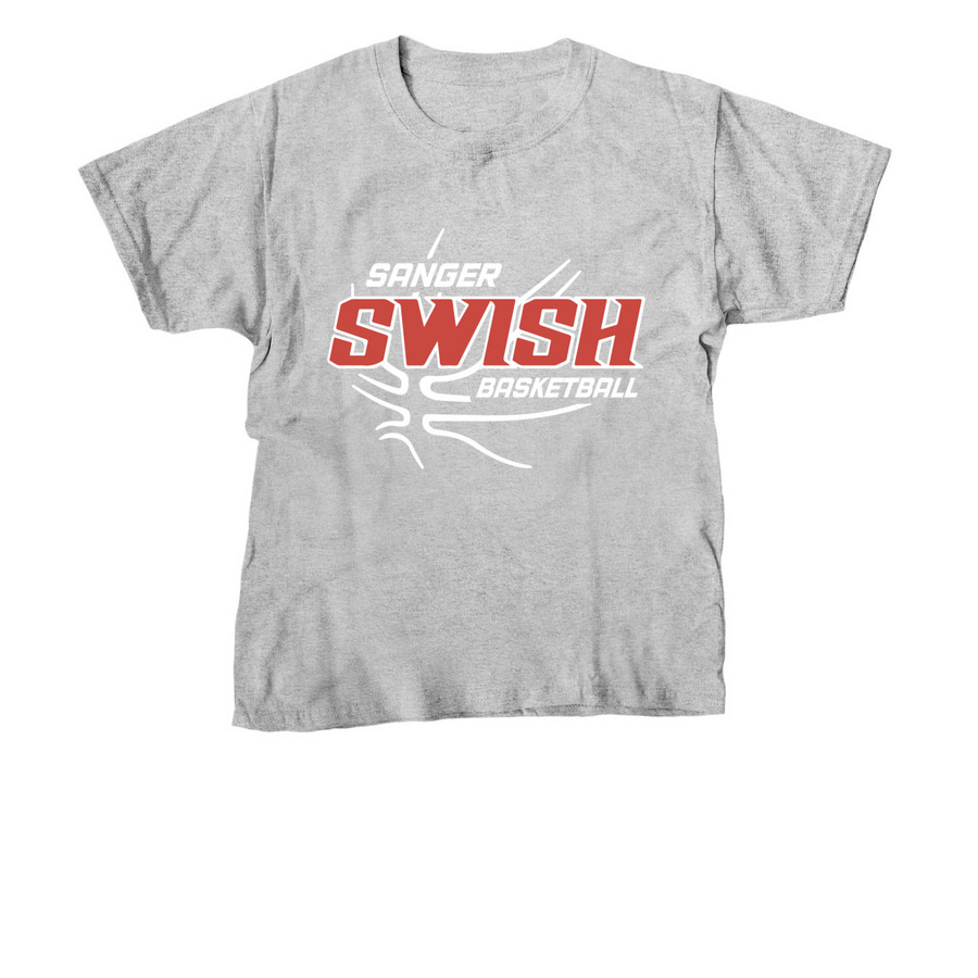 CLASSIC SWISH, a Sport Grey Youth Unisex Tee