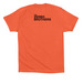 Zerbo Brothers T-Shirt Coral, a Coral Premium Cotton Tee (back-view)