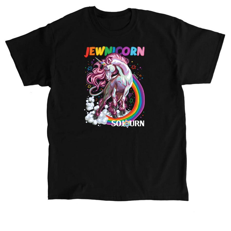 SOJOURN "Jewnicorn" shirt, a Black Classic Unisex Tee