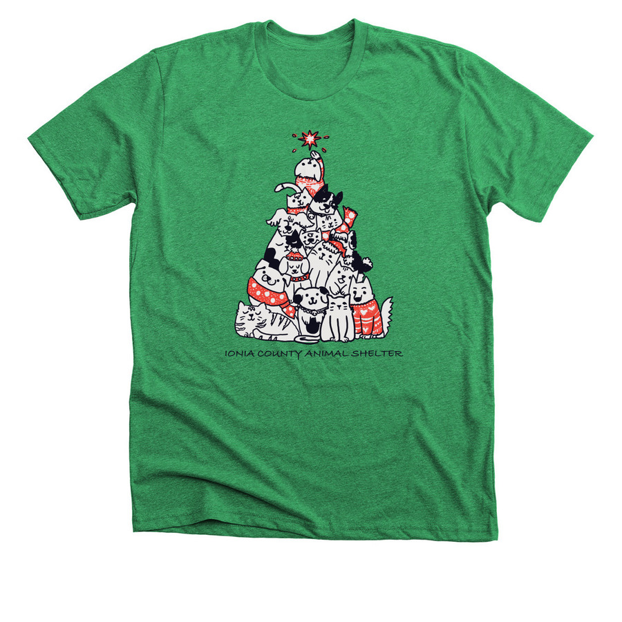 Happy Paw-lidays, a Heather Kelly Premium Unisex Tee