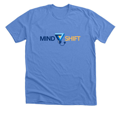 Mind Shift Tee, a Heather Columbia Blue Premium Unisex Tee