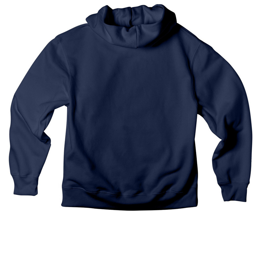 ADVENCHA Hoodie Dark, a Navy Premium Heavyweight Pullover Hoodie (back-view)