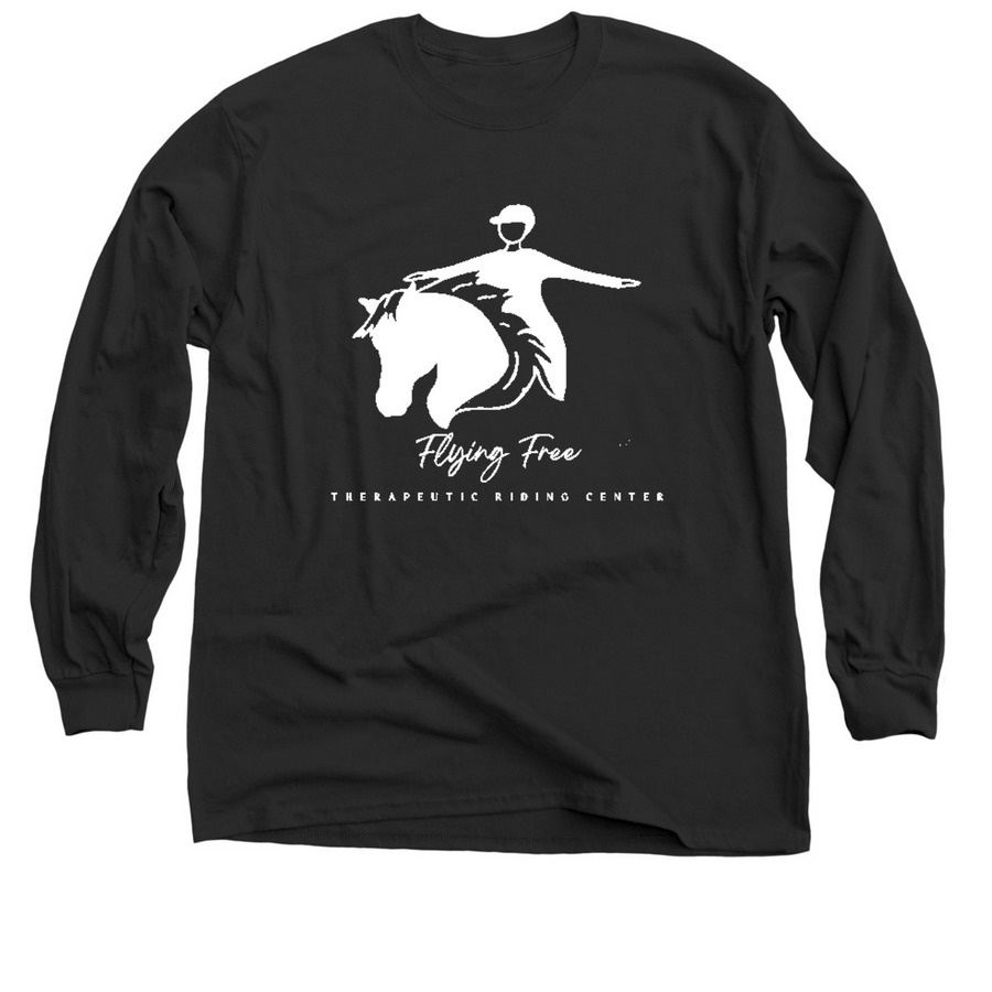 Flying Free Fall Gear, a Black Classic Long Sleeve Tee