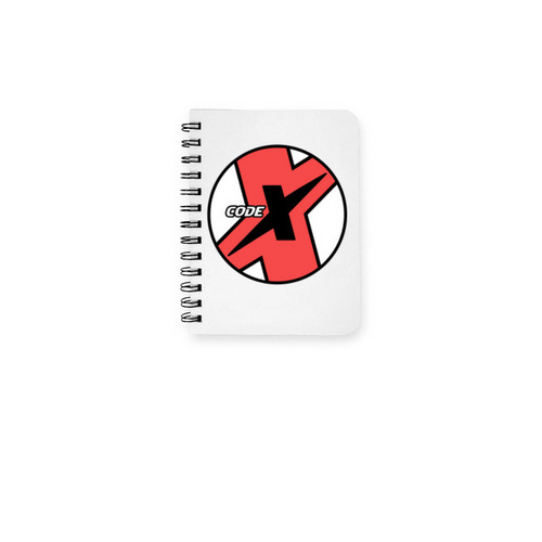 The Code-X Notebook, a White Spiral Notebook