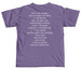 Matthew 25 Tee, a Grape Comfort Colors Unisex Tee (back-view)