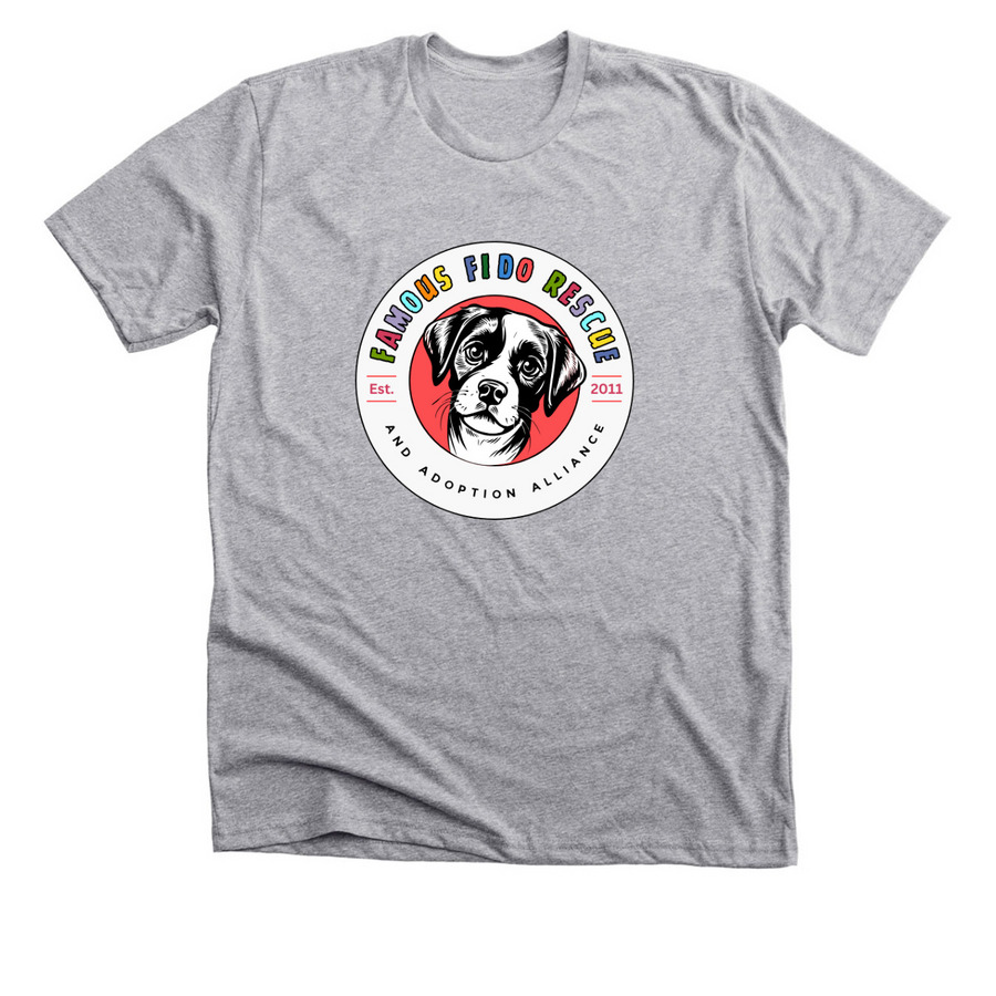 Famous Fido Classic, a Athletic Heather Premium Unisex Tee