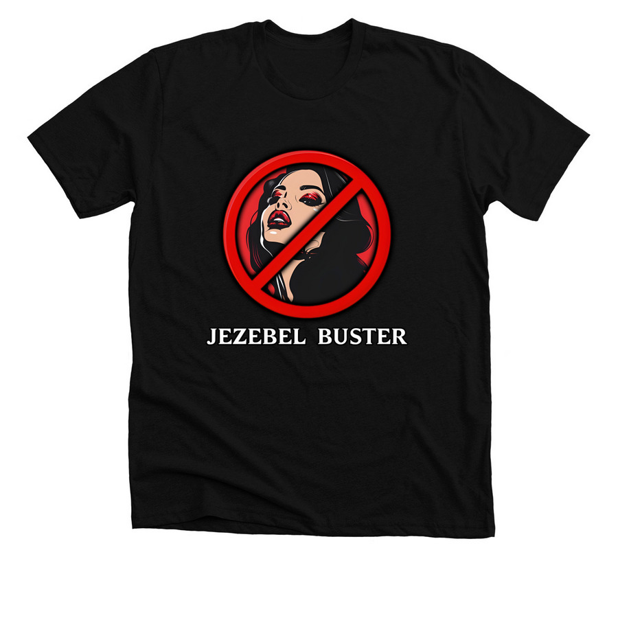 Jezebel Buster, a Solid Black Blend Premium Unisex Tee