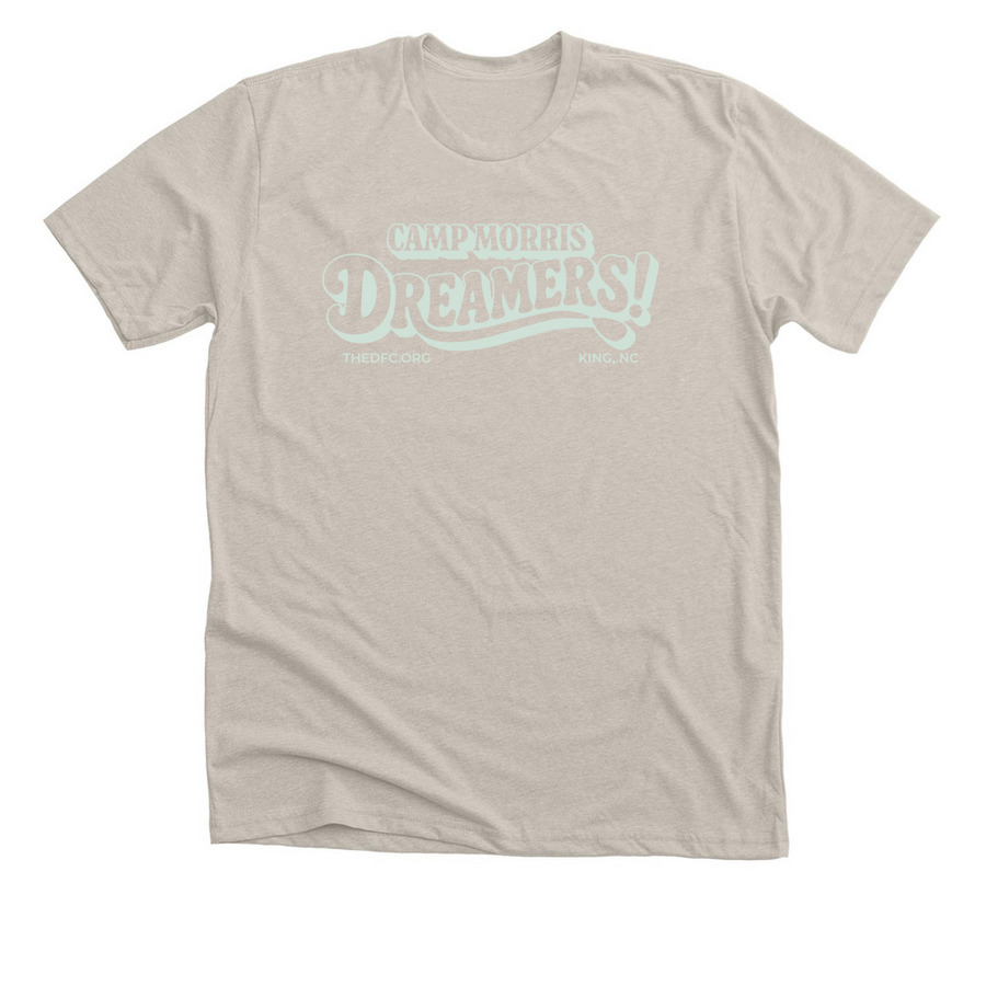 Camp Morris Dreamers 2026, a Heather Dust Premium Unisex Tee
