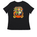 IFPO Volunteer Appreciation Collection, a Black Women's Relaxed V-Neck Tee (back-view)