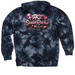 The SeniorRacha STAY Collection, a Black Tie Dyed Pullover Hoodie (back-view)