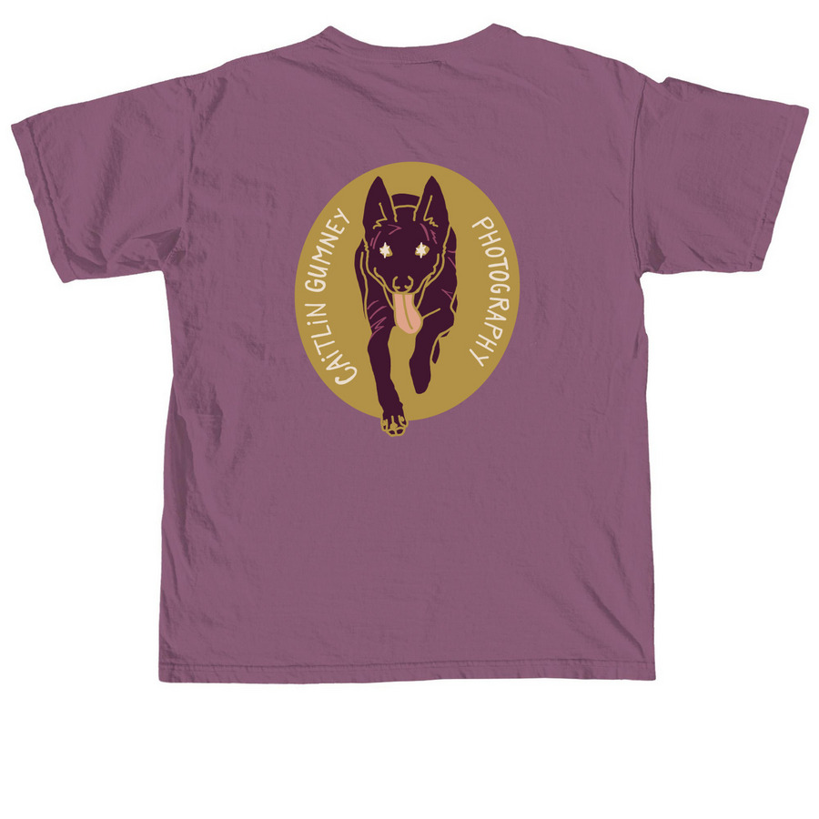 Caitlin Gumney Photography, a Berry Comfort Colors Unisex Tee (back-view)