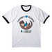 I Otterly Love Reading / Adult & Kids Apparel, a White/ Jet Black Cotton Ringer Tee