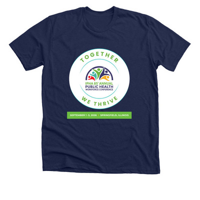 IPHA 85th Annual PH Workforce Conference, a Solid Navy Blend Premium Unisex Tee