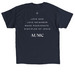 AUMC Shirt, a Navy Classic Unisex Tee (back-view)
