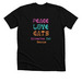 2024 Peace Love Cats, a Solid Black Blend Premium Unisex Tee