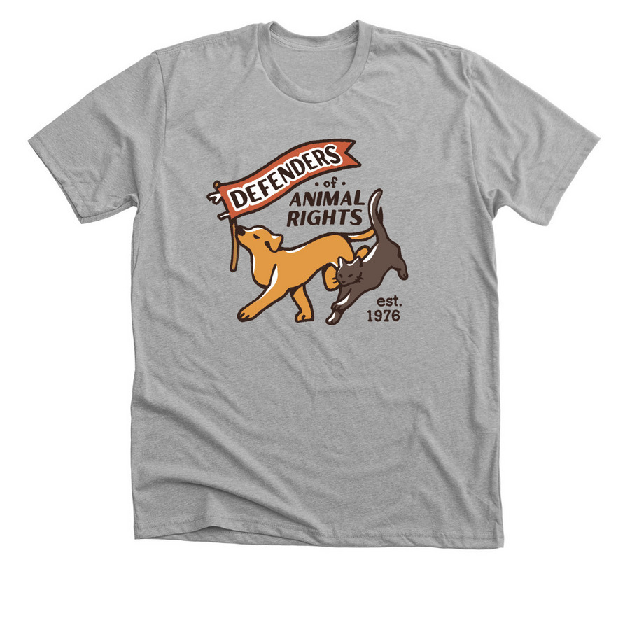 Defenders Logo Gear, a Athletic Heather Premium Unisex Tee
