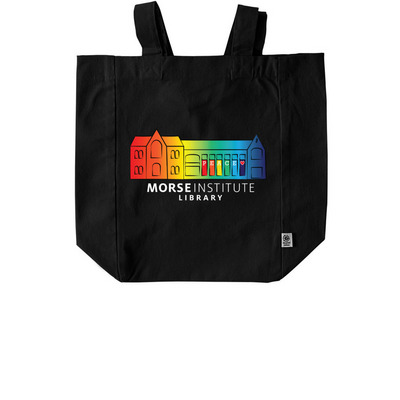 MIL Peace Banner Bag, a Black Recycled Cotton Tote Bag