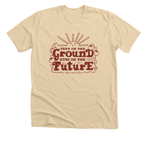 Proud Ground, a Heather Soft Cream Premium Unisex Tee