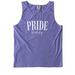 PRIDE Cheerleading Comfort Colors Violet Tank, a Violet Comfort Colors Tank Top