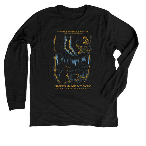 Dark Sky Festival 2022 Merch, a Solid Black Blend Premium Long Sleeve Tee