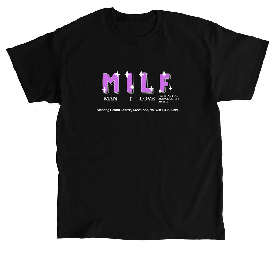 MILF Tee, a Black Classic Unisex Tee