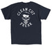 Distressed FWTS Male, a Navy Classic Unisex Tee (back-view)