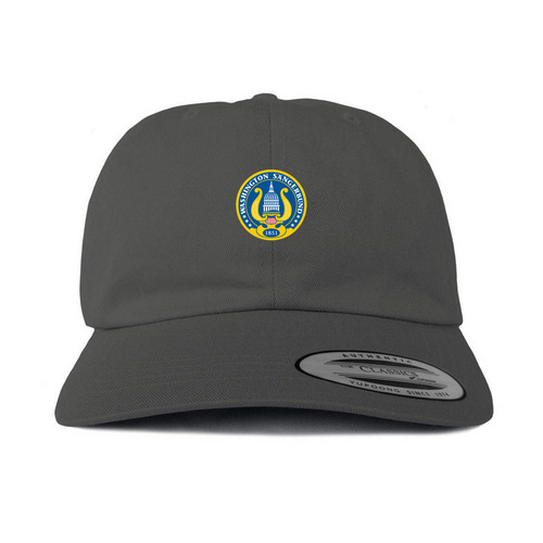 Hats, a Dark Gray Printed Classic Baseball Cap