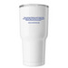 Signature Insulated Tumbler, a White Insulated Tumbler (back-view)