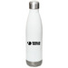World Watch Logo Water Bottle, a White Stainless Steel Water Bottle