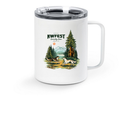 NWFest 2026 Travel Mug Color Swap 3!, a White Stainless Steel Travel Mug