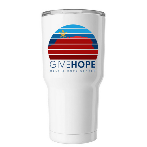 Sunrise Tumbler, a White Insulated Tumbler