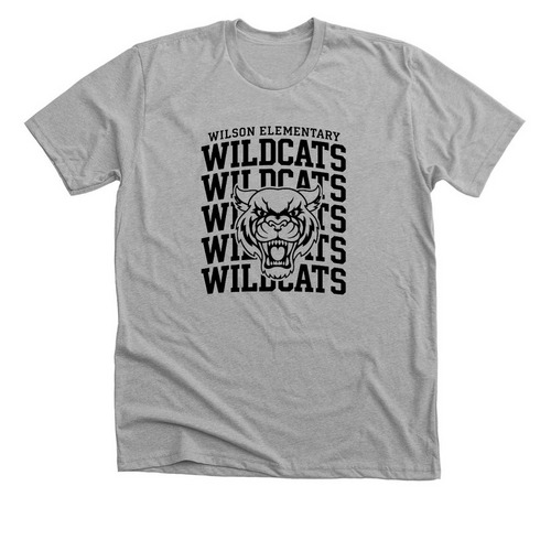 Wildcat shirt 1, a Athletic Heather Premium Unisex Tee