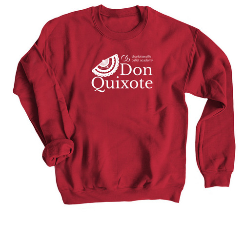 CBA Spring 26: Don Quixote, a Cardinal Red Crewneck Sweatshirt