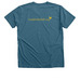 Bird Nerd for Life, a Heather Deep Teal Premium V-Neck Tee (back-view)