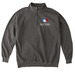 Saint Mark's Quarter Zip, a Pepper Comfort Colors Quarter Zip Pullover