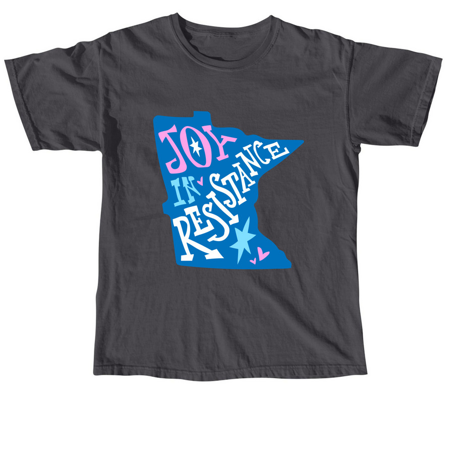 Joy in Resistance-MN, a Graphite Comfort Colors Unisex Tee
