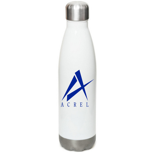 ACREL Water Bottle, a White Stainless Steel Water Bottle
