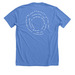 Le Sserafim Pureflow Tour Merch, a Heather Columbia Blue Premium Unisex Tee (back-view)