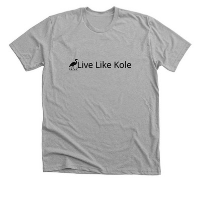 HERON, a Athletic Heather Premium Unisex Tee