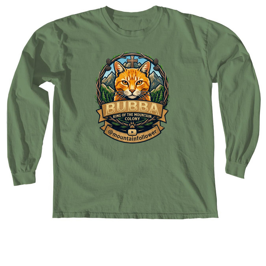 Bubba the King of the Mountain Colony&nbsp;, a Hemp Comfort Colors Long Sleeve Tee