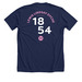 Lawrence United (Home) -&nbsp;Lewis Lindsay Dyche, a Solid Navy Blend Premium Unisex Tee (back-view)