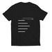 built different. on purpose., a Deep Black Allmade Eco Triblend Unisex Tee